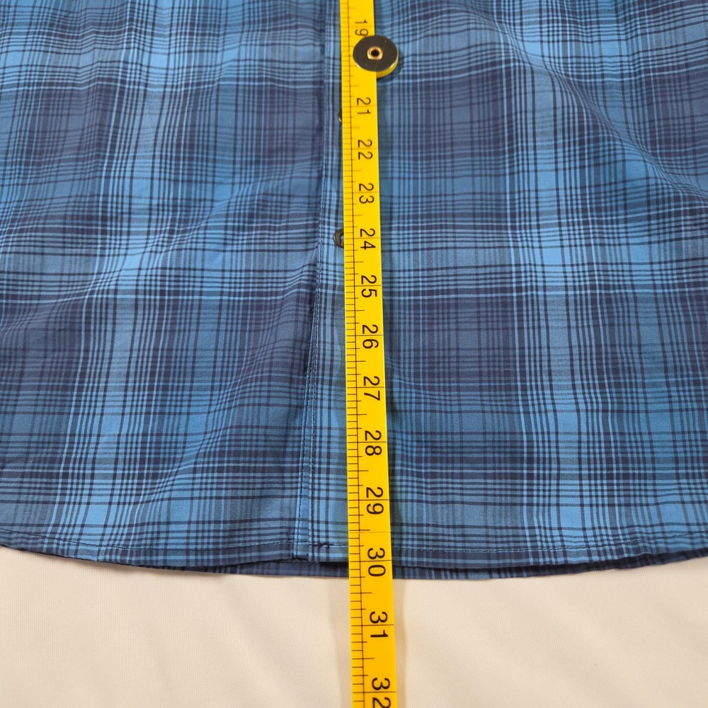 5.11 Tactical Mens Blue Plaid Long Sleeve Button Down Shirt Size Medium - Picture 6 of 8